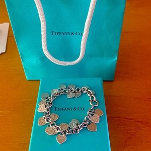 Tiffany Multi Heart Tag Bracelet